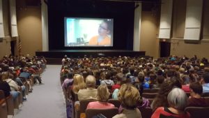 Showing the 23-minute film, "Deadly Influences" at Vergenes High School in Vermont. 